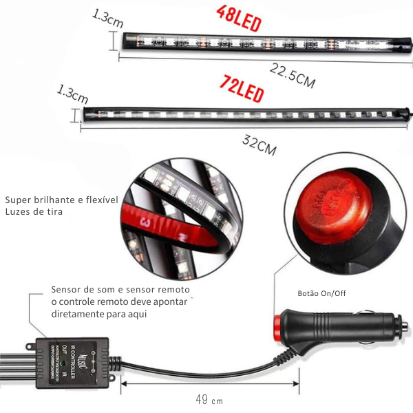 Led para Interior do Carro