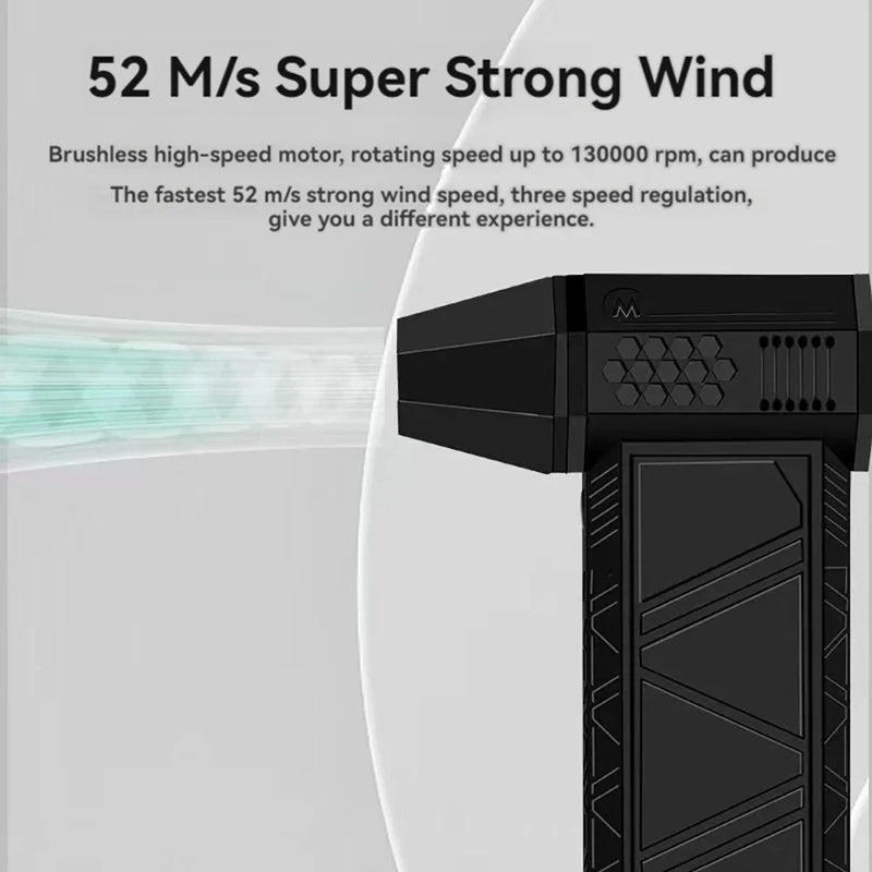 Soprador/Ventilador Portátil Multiuso 130000RPM 7.4V 4000mAh